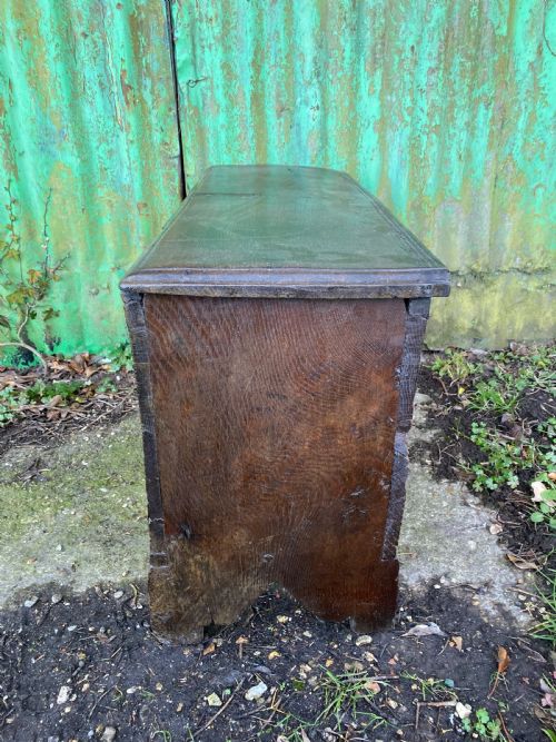 EARLY OAK COFFER - ADDITIONAL PHOTO 4