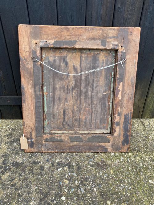 ANTIQUE WALNUT CUSHION MIRROR - ADDITIONAL PHOTO 8