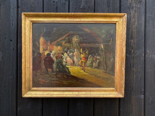 ANTIQUE OIL PAINTING - ADDITIONAL PHOTO 1
