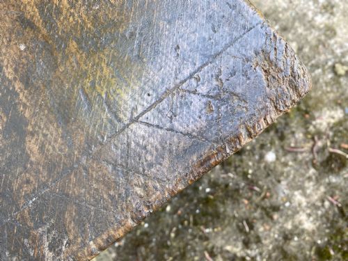 EARLY OAK BOARDED COFFER - ADDITIONAL PHOTO 8