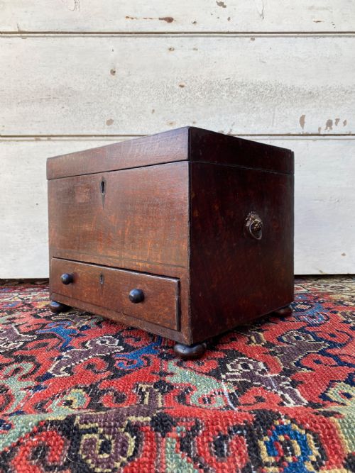 georgian oak box - CATEGORY: ANTIQUE CHESTS - DATED GEORGIAN