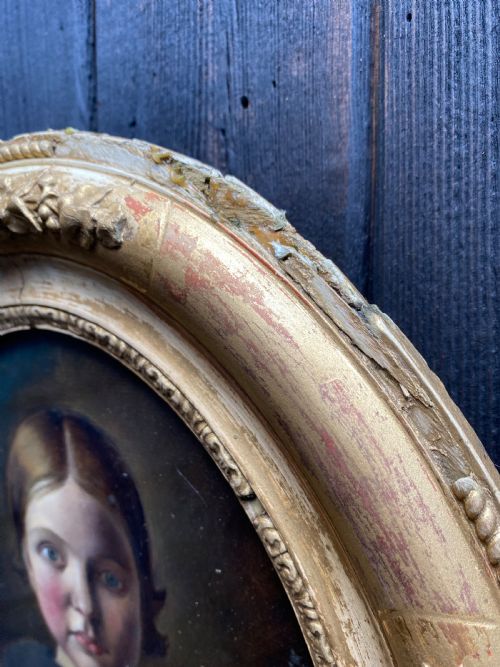 ANTIQUE PORTRAIT PAINTING - ADDITIONAL PHOTO 7