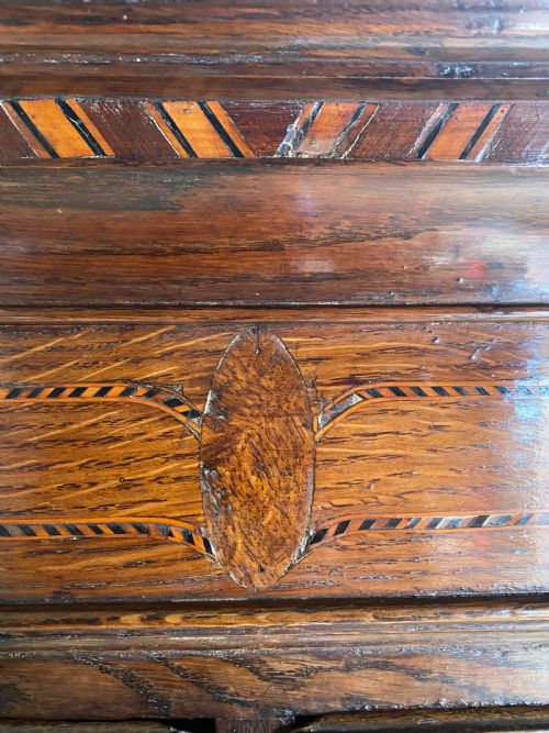 GEORGIAN OAK TALLBOYCHEST ON CHEST - ADDITIONAL PHOTO 5