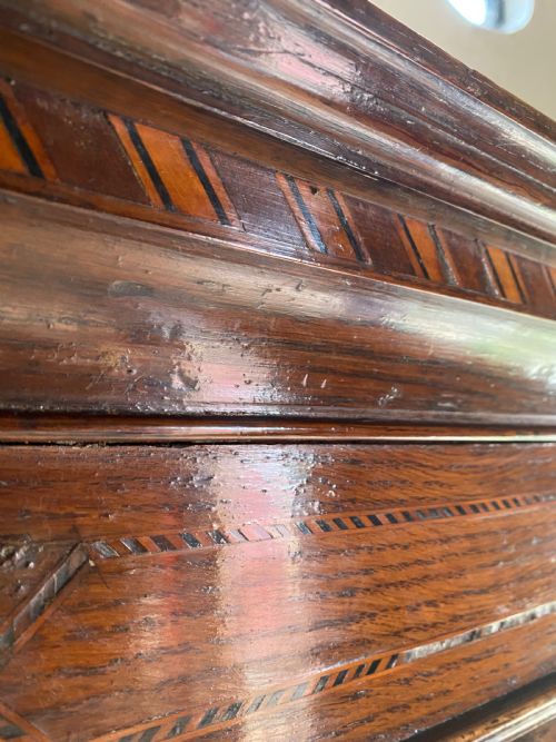 GEORGIAN OAK TALLBOYCHEST ON CHEST - ADDITIONAL PHOTO 18