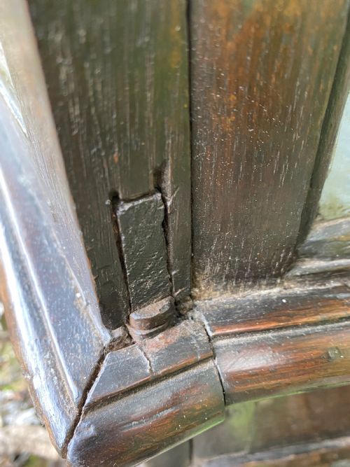 18TH CENTURY OAK WALL CUPBOARD - ADDITIONAL PHOTO 9