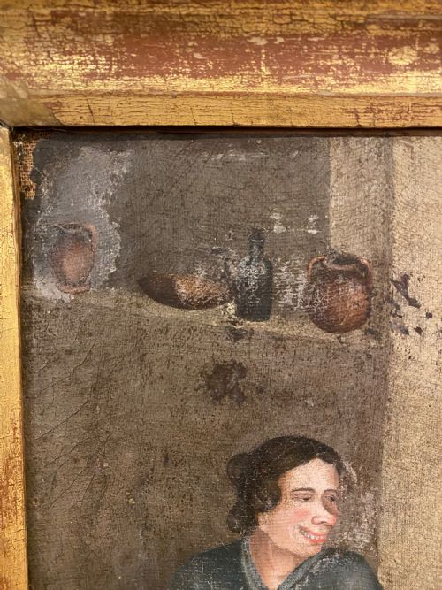 ANTIQUE NAIVE PAINTING - ADDITIONAL PHOTO 9