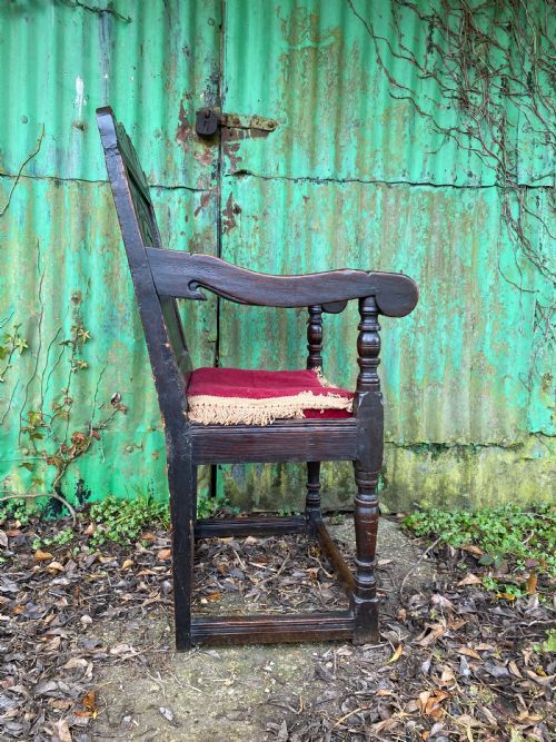 EARLY WAINSCOT CHAIR - ADDITIONAL PHOTO 4
