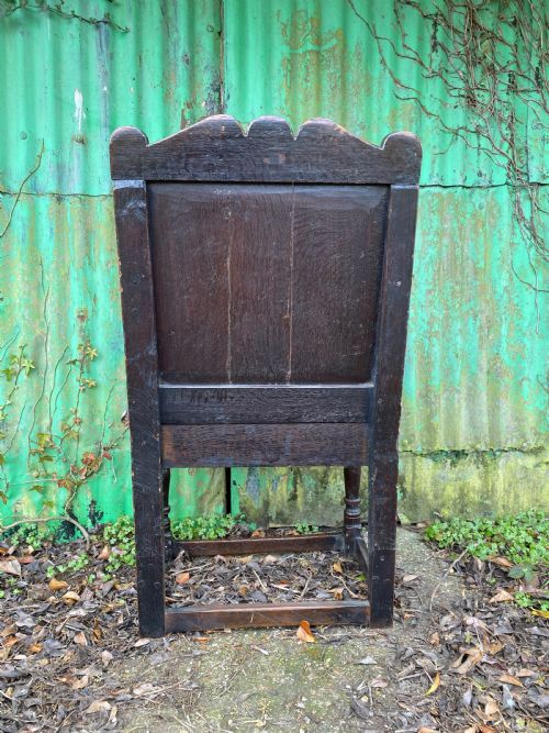 EARLY WAINSCOT CHAIR - ADDITIONAL PHOTO 5