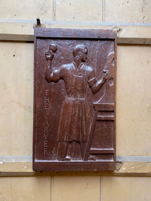 naive carved panel - CATEGORY: ANTIQUE MISCELLANEOUS - DATED EDWARDIAN