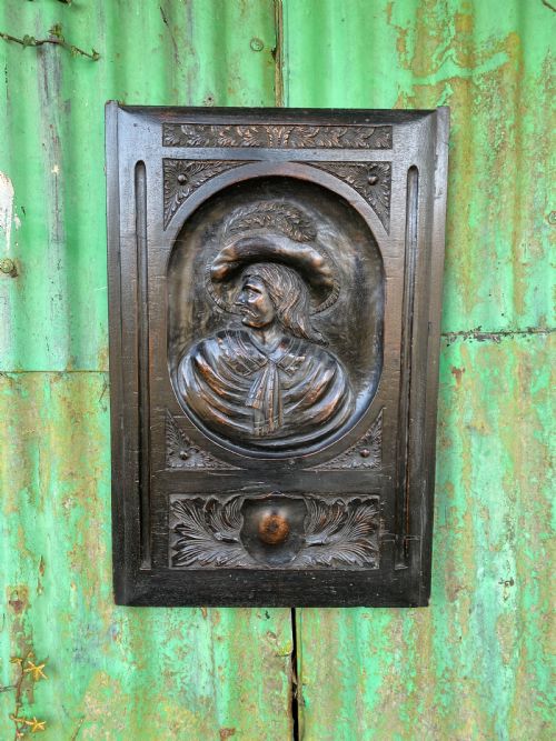 carved panel - CATEGORY: ANTIQUE MISCELLANEOUS - DATED 19TH CENTURY