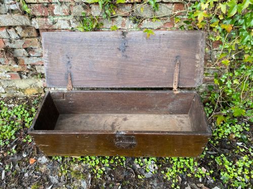EARLY OAK COFFER - ADDITIONAL PHOTO 8