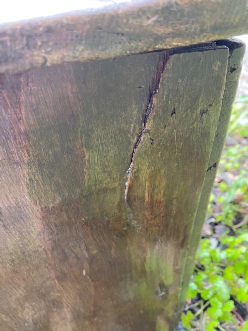 EARLY OAK COFFER - ADDITIONAL PHOTO 11