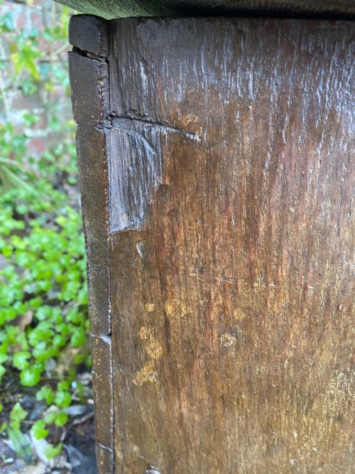 EARLY OAK COFFER - ADDITIONAL PHOTO 17