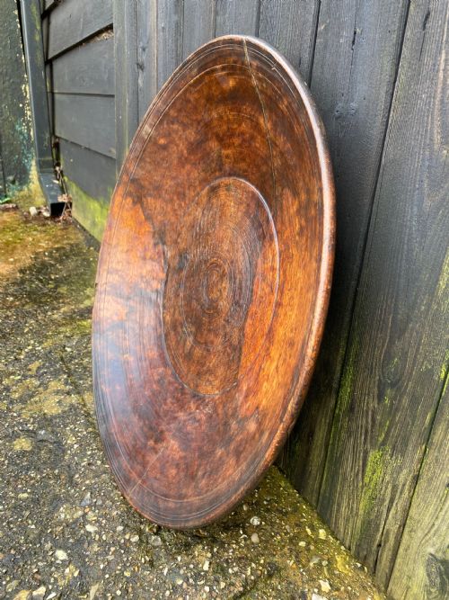 ANTIQUE WOODEN BOWL - ADDITIONAL PHOTO 6