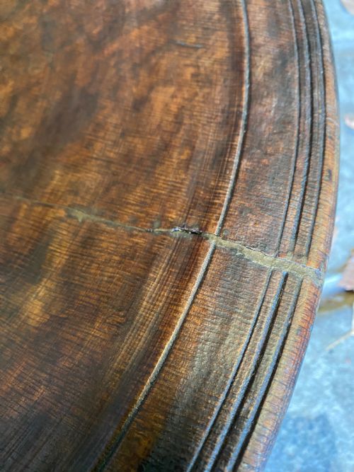 ANTIQUE WOODEN BOWL - ADDITIONAL PHOTO 7