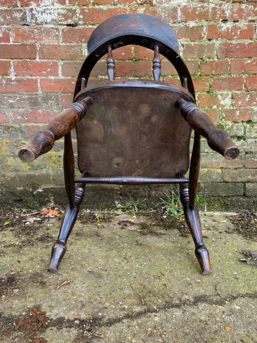 ANTIQUE SMOKERS BOW CHAIR - ADDITIONAL PHOTO 3