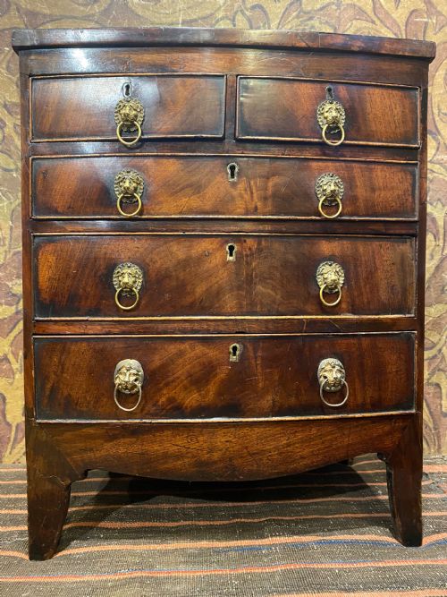 ANTIQUE APPRENTICE PIECE CHEST OF DRAWERS - ADDITIONAL PHOTO 2