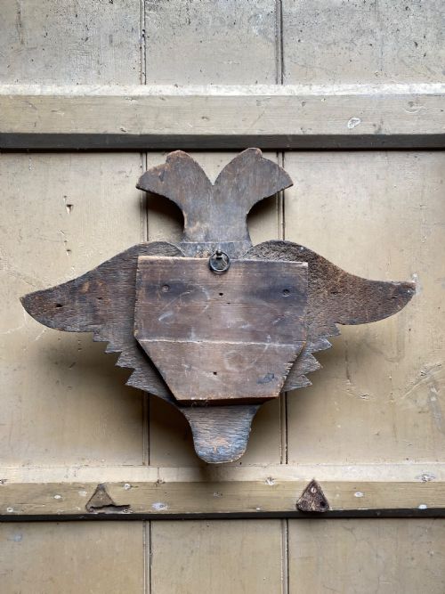 FOLK ART CARVED WOOD PLAQUE - ADDITIONAL PHOTO 8