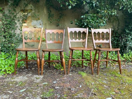 SET OF FOUR KITCHEN DINING CHAIRS - ADDITIONAL PHOTO 1