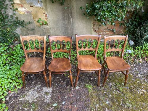 SET OF FOUR KITCHEN DINING CHAIRS - ADDITIONAL PHOTO 3
