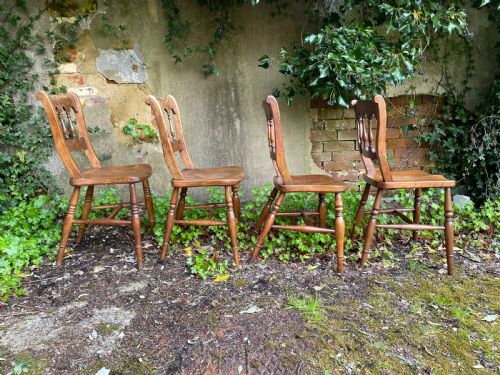 SET OF FOUR KITCHEN DINING CHAIRS - ADDITIONAL PHOTO 12
