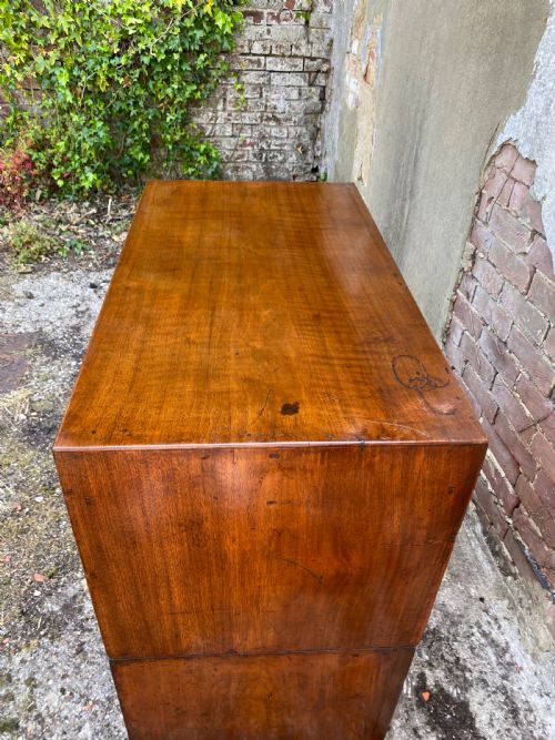 ANTIQUE CAMPAIGN CHEST OF DRAWERS - ADDITIONAL PHOTO 7