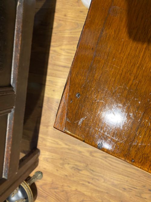 ANTIQUE CAMPAIGN CHEST OF DRAWERS - ADDITIONAL PHOTO 21