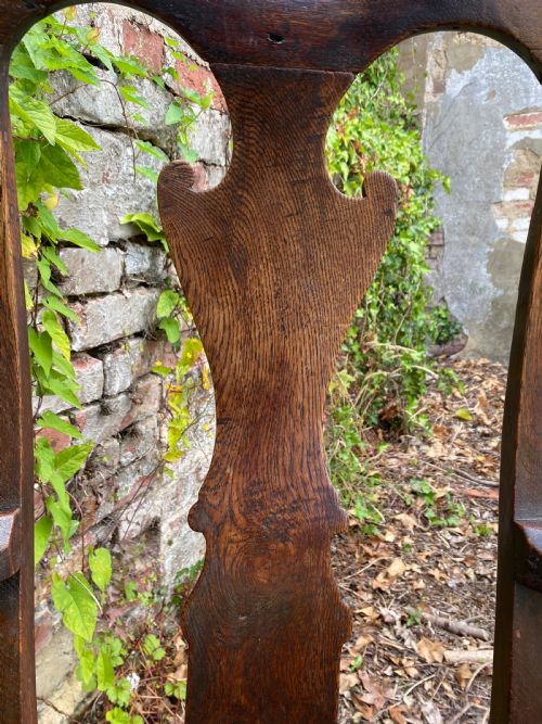 QUEEN ANNE OAK ARMCHAIR - ADDITIONAL PHOTO 13