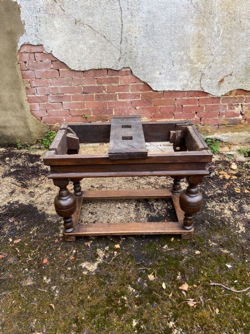 ANTIQUE OAK DRAW LEAF TABLE - ADDITIONAL PHOTO 5