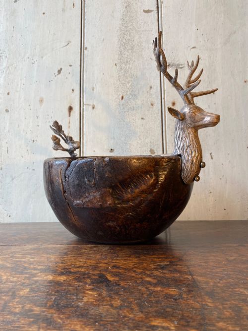 EARLY OAK BOWL - ADDITIONAL PHOTO 2