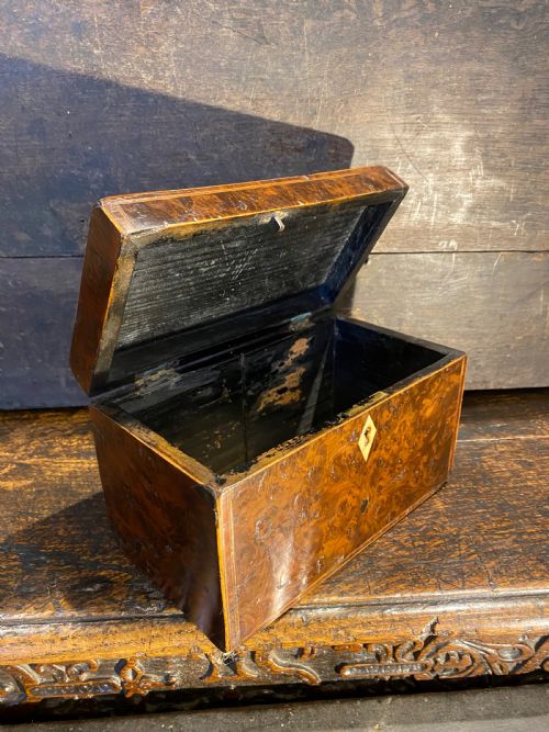 GEORGIAN BURR WOOD BOX - ADDITIONAL PHOTO 7