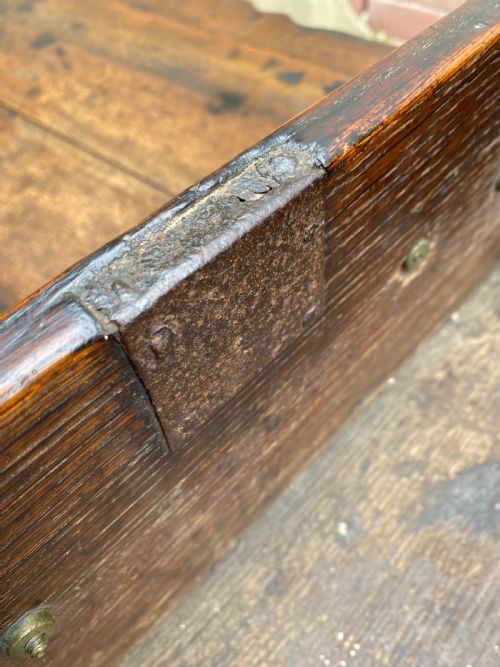ANTIQUE OAK DRESSER BASE - ADDITIONAL PHOTO 12