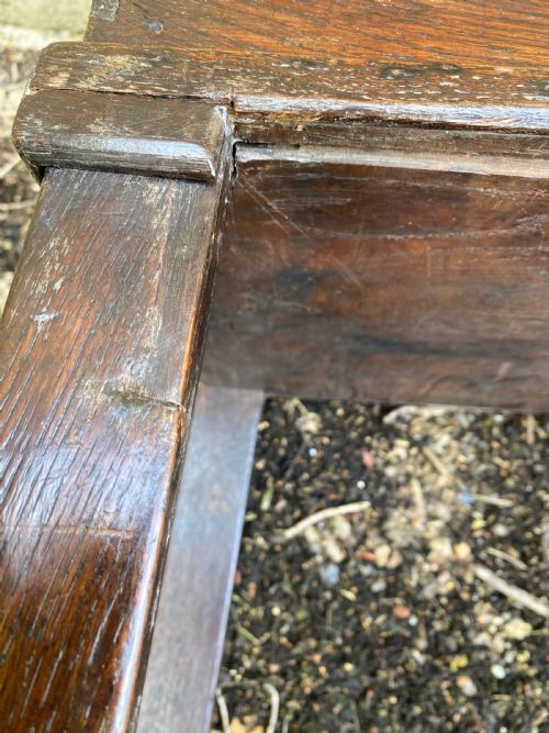 EARLY OAK BOX STAND - ADDITIONAL PHOTO 18