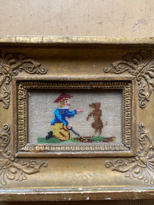 ANTIQUE BEADWORK TEXTILE - ADDITIONAL PHOTO 3