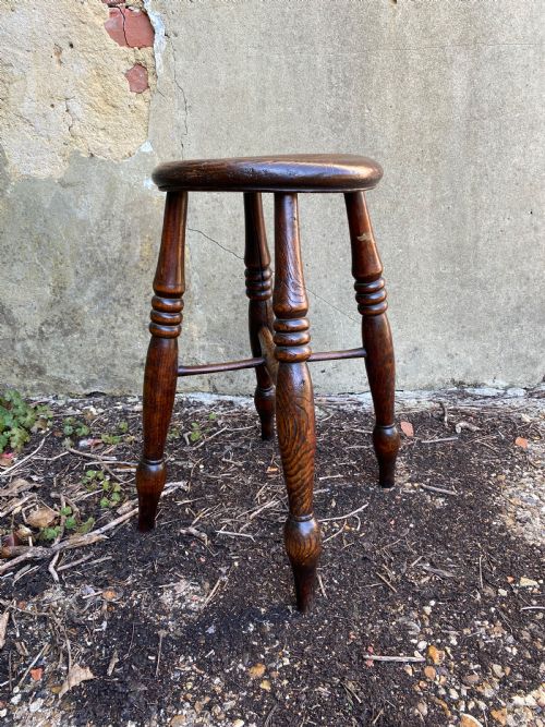 antique country stool - CATEGORY: ANTIQUE STOOLS - DATED 19TH CENTURY