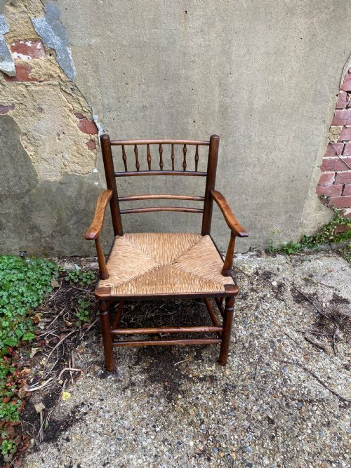 ANTIQUE SUSSEX CHAIR - ADDITIONAL PHOTO 5