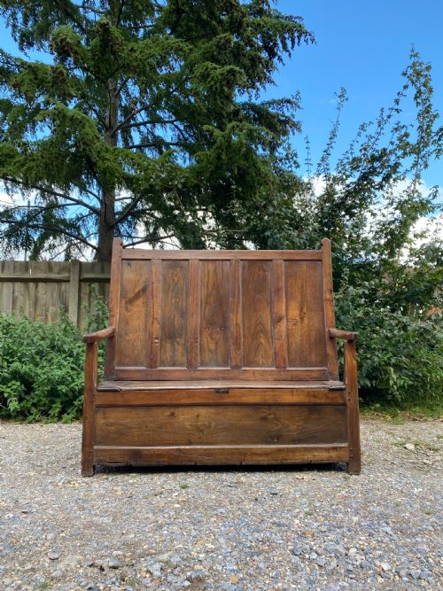 ANTIQUE BOX SETTLE - ADDITIONAL PHOTO 1