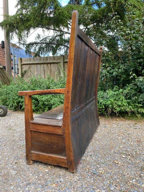 ANTIQUE BOX SETTLE - ADDITIONAL PHOTO 9