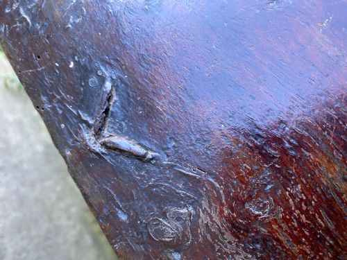 EARLY OAK COFFER - ADDITIONAL PHOTO 13