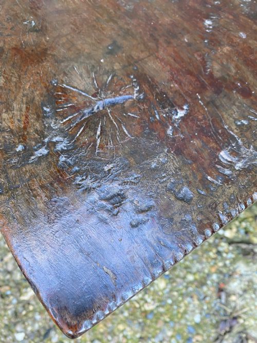 EARLY OAK COFFER - ADDITIONAL PHOTO 14