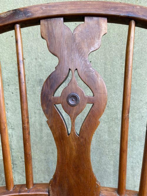 ANTIQUE YEW WOOD WINDSOR CHAIR - ADDITIONAL PHOTO 11