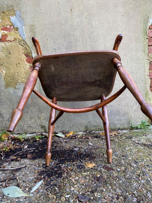 ANTIQUE YEW WOOD WINDSOR CHAIR - ADDITIONAL PHOTO 20