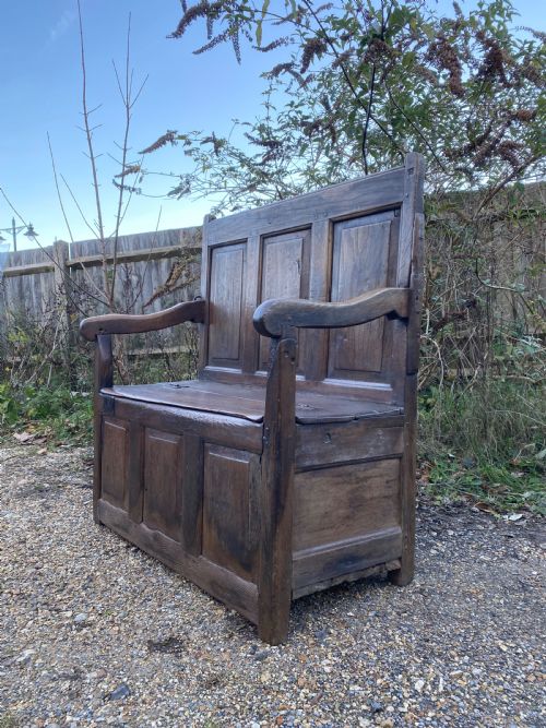 EARLY OAK SETTLE - ADDITIONAL PHOTO 2