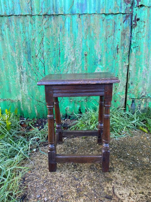 ANTIQUE JOINT STOOL - ADDITIONAL PHOTO 5