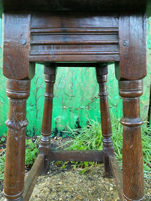 ANTIQUE JOINT STOOL - ADDITIONAL PHOTO 13