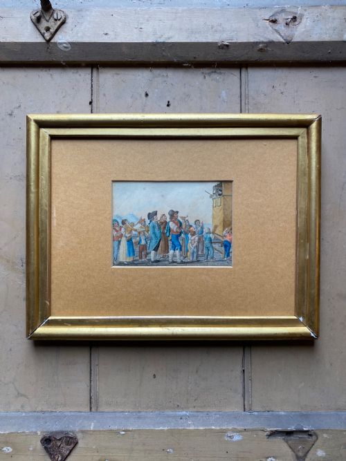 ANTIQUE WATERCOLOUR PAINTING - ADDITIONAL PHOTO 2