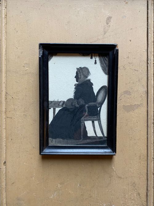 silhouette watercolour - CATEGORY: ANTIQUE MISCELLANEOUS - DATED 19TH CENTURY