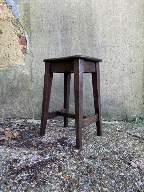 georgian oak stool - CATEGORY: ANTIQUE STOOLS - DATED GEORGIAN