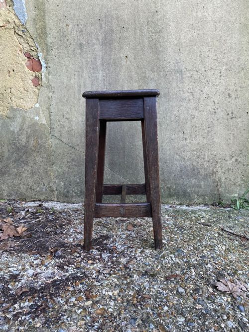 GEORGIAN OAK STOOL - ADDITIONAL PHOTO 3