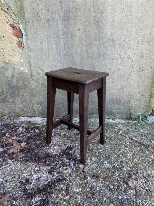 GEORGIAN OAK STOOL - ADDITIONAL PHOTO 5
